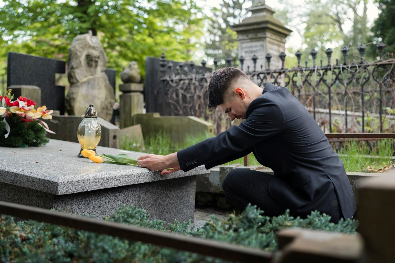 Gravesite headstones